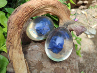 Polished Sodalite In Resin Egg - Sold Per Item - From Kunene River, Namibia