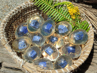 Polished Sodalite In Resin Egg - Sold Per Item - From Kunene River, Namibia