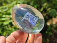 Polished Sodalite In Resin Egg - Sold Per Item - From Kunene River, Namibia