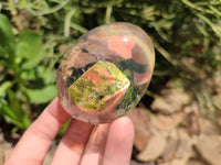 Polished Unakite In Resin Egg - Sold Per Item - From Messina, South Africa