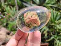 Polished Unakite In Resin Egg - Sold Per Item - From Messina, South Africa