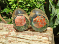 Polished Brecciated Jasper In Resin Egg - Sold Per Item - From Northern Cape, South Africa