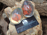 Polished Brecciated Jasper In Resin Egg - Sold Per Item - From Northern Cape, South Africa