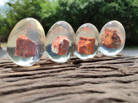 Polished Brecciated Jasper In Resin Egg - Sold Per Item - From Northern Cape, South Africa