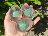 Polished Aventurine In Resin Egg - Sold Per Item - From Zimbabwe