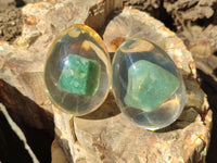 Polished Aventurine In Resin Egg - Sold Per Item - From Zimbabwe