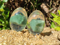 Polished Aventurine In Resin Egg - Sold Per Item - From Zimbabwe