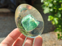 Polished Aventurine In Resin Egg - Sold Per Item - From Zimbabwe