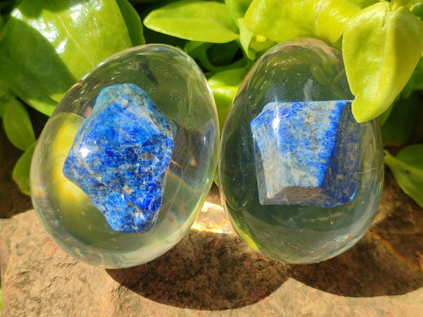 Polished Lapis Lazuli Specimen In Resin Egg - Sold Per Item - From Afghanistan