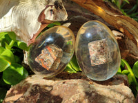 Polished Snakeskin Rhyolite Jasper Specimen In Resin Egg - Sold Per Item - From Australia