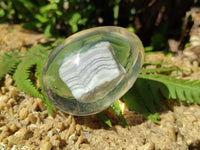 Polished Namibian Blue Lace Agate Specimen In Resin Egg - Sold Per Item - From Namibia