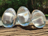 Polished Namibian Blue Lace Agate Specimen In Resin Egg - Sold Per Item - From Namibia