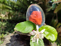 Polished Red Jasper In Resin Egg - Sold Per Item - From Northern Cape, South Africa