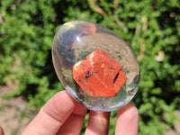 Polished Red Jasper In Resin Egg - Sold Per Item - From Northern Cape, South Africa