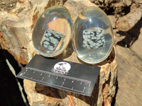 Polished Snowflake Obsidion In Resin Egg - Sold Per Item - From Mexico