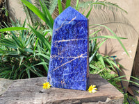 Polished Sodalite Point-Prisms x 1 From Kunene River, Namibia