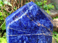 Polished Sodalite Point-Prisms x 1 From Kunene River, Namibia