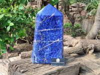 Polished Sodalite Point-Prisms x 1 From Kunene River, Namibia