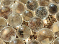 Polished Mini Clear Crystal Balls - Sold Per Item - From Madagascar