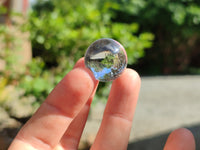 Polished Mini Clear Crystal Balls - Sold Per Item - From Madagascar