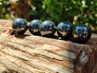 Polished Mini Silver Hematite Sphere-Balls - Sold Per Item - From China