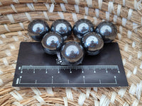 Polished Mini Silver Hematite Sphere-Balls - Sold Per Item - From China