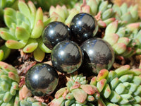 Polished Mini Silver Hematite Sphere-Balls - Sold Per Item - From China