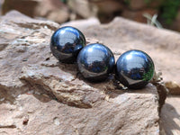 Polished Mini Silver Hematite Sphere-Balls - Sold Per Item - From China