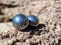 Polished Mini Silver Hematite Sphere-Balls - Sold Per Item - From China