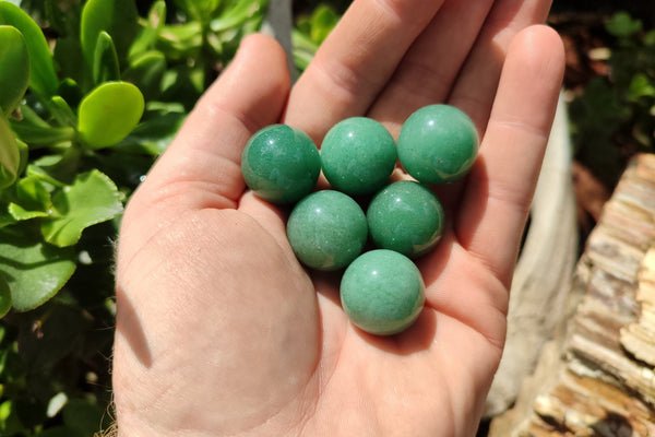 Polished Mini Aventurine Sphere-Balls  - Sold Per Item - From Zimbabwe