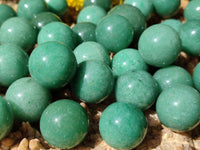 Polished Mini Aventurine Sphere-Balls  - Sold Per Item - From Zimbabwe