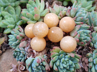 Polished Mini Honey Aragonite Sphere-Balls - Sold Per Item - From Ais-Ais Namibia