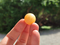 Polished Mini Honey Aragonite Sphere-Balls - Sold Per Item - From Ais-Ais Namibia