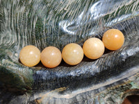 Polished Mini Honey Aragonite Sphere-Balls - Sold Per Item - From Ais-Ais Namibia