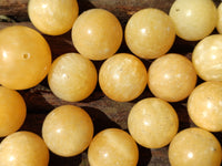 Polished Mini Honey Aragonite Sphere-Balls - Sold Per Item - From Ais-Ais Namibia