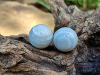 Polished Mini Banded Agate Sphere-Balls - Sold Per Item - From Botswana