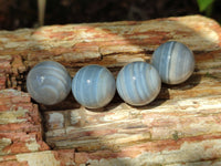 Polished Mini Banded Agate Sphere-Balls - Sold Per Item - From Botswana