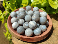 Polished Mini Banded Agate Sphere-Balls - Sold Per Item - From Botswana