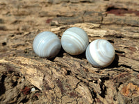 Polished Mini Banded Agate Sphere-Balls - Sold Per Item - From Botswana