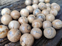 Polished Mini Namibian Desert Picture Stone Jasper Sphere-Balls - Sold Per Item - From Ais-Ais Namibia