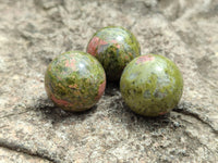 Polished Mini Unakite Sphere-Balls - Sold Per Item - From Messina, South Africa