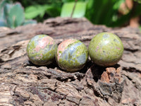 Polished Mini Unakite Sphere-Balls - Sold Per Item - From Messina, South Africa