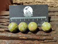 Polished Mini Unakite Sphere-Balls - Sold Per Item - From Messina, South Africa