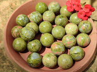 Polished Mini Unakite Sphere-Balls - Sold Per Item - From Messina, South Africa