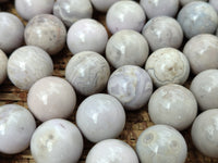 Polished Mini White Ocean Jasper Sphere-Balls - Sold Per Item - From Madagascar