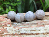 Polished Mini White Ocean Jasper Sphere-Balls - Sold Per Item - From Madagascar