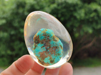 Polished Turquenite Howlite Egg In Resin - Sold Per Item - From China