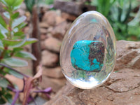 Polished Turquenite Howlite Egg In Resin - Sold Per Item - From China