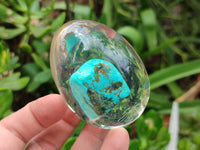 Polished Turquenite Howlite Egg In Resin - Sold Per Item - From China