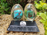 Polished Turquenite Howlite Egg In Resin - Sold Per Item - From China